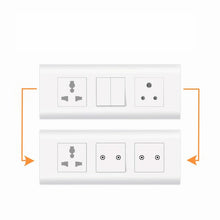 AZIOT SMART MODULAR 2 GANG TOUCH SWITCH (16amp Each)- WiFi/Bluetooth