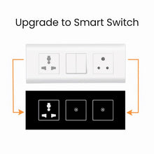 AZIOT SMART MODULAR 1 GANG TOUCH SWITCH (25 amps)- WiFi/Bluetooth