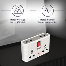 Aziot 4-Way Multi-plug Adaptor (6 Amps)