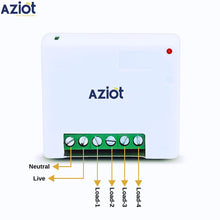 AZIOT 4 Node Smart Switch Mini (2 Module Size)- Wifi/Bluetooth Enabled