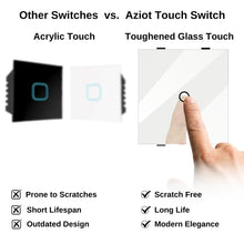 AZIOT SMART MODULAR 1 GANG TOUCH SWITCH (25 amps)- WiFi/Bluetooth