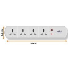 AZIOT 4 Socket Smart Extension - WiFi/Bluetooth Enabled