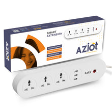 AZIOT 3 Socket + USB Smart Extension - Wifi/Bluetooth Enabled