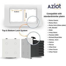 AZIOT Smart Modular 2 Way Gang Touch Switch (16 Amps each)- WiFi/Bluetooth