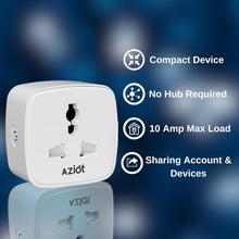 AZIOT 10amp Smart Plug - Wifi/Bluetooth Enabled