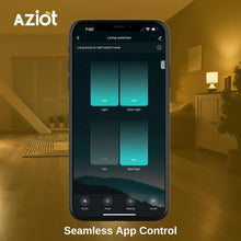 AZIOT 4 Node Smart Switch - WiFi/Bluetooth Enabled