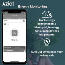 AZIOT 10amp Smart Plug - Wifi/Bluetooth Enabled