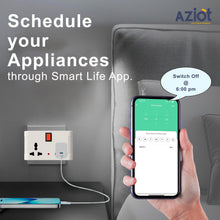 Aziot (6 amps) 4 Way Smart Multi-Plug Adaptor (WiFi+BLE)