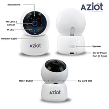 AZIOT 2MP Full HD Smart Wi-Fi CCTV Home Security Camera