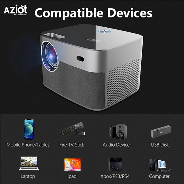 Aziot 200" Signature 4K Smart Projector