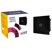 AZIOT SMART MODULAR 1 GANG TOUCH SWITCH (25 amps)- WiFi/Bluetooth