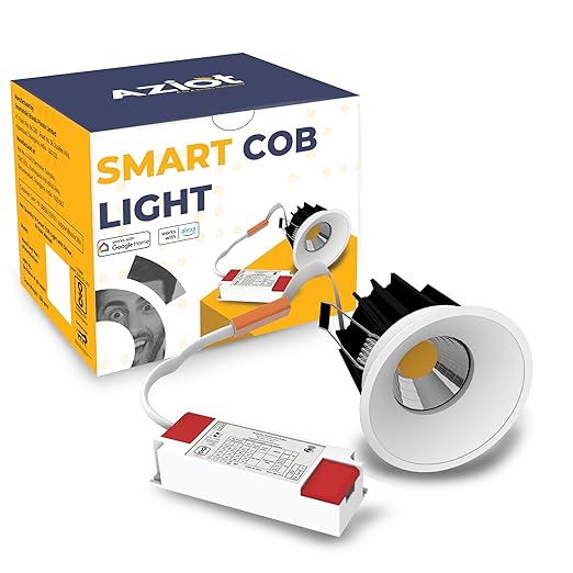 AZIOT Smart Trimless 12W COB Light with Driver, WiFi+BLE, Tuneable, Dimmable