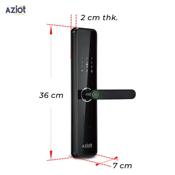 Aziot Essence Digital Door Lock | Security | Keyless, Fingerprint, Passcode, RFID