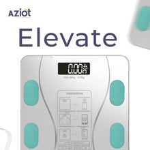 Aziot Elevate Smart Bluetooth Digital Weighing Scale for body weight, body BMI & Fat Analyzer