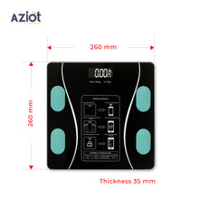 Aziot Elevate Smart Bluetooth Digital Weighing Scale for body weight, body BMI & Fat Analyzer