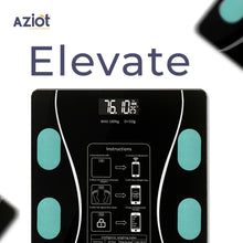 Aziot Elevate Smart Bluetooth Digital Weighing Scale for body weight, body BMI & Fat Analyzer