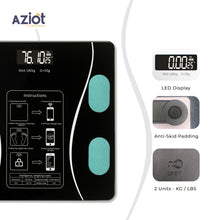 Aziot Elevate Smart Bluetooth Digital Weighing Scale for body weight, body BMI & Fat Analyzer