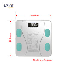 Aziot Elevate Smart Bluetooth Digital Weighing Scale for body weight, body BMI & Fat Analyzer