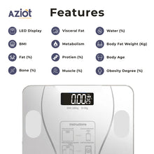 Aziot Essence Smart BLE Digital Weighing Scale, body  BMI & Fat Analyzer