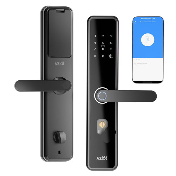 Elevate WiFi Smart Door Lock – Fingerprint, Passcode, RFID, App & Key Access, WiFi/Bluetooth, High-Security Digital Lock for Home, Office, Keyless Entry