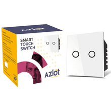 AZIOT SMART MODULAR 2 GANG TOUCH SWITCH (16amp Each)- WiFi/Bluetooth