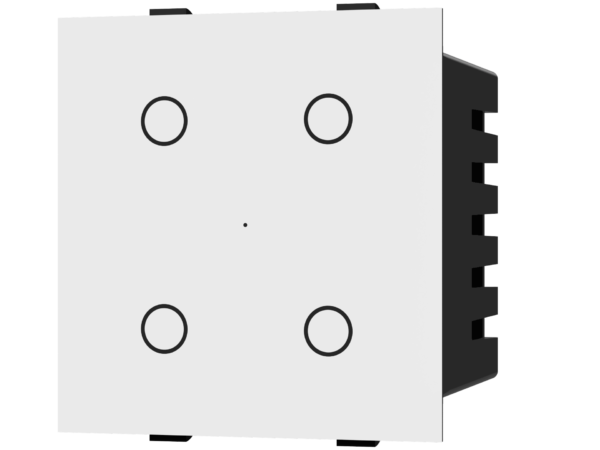 Aziot white colour 4 Touch modular switch image